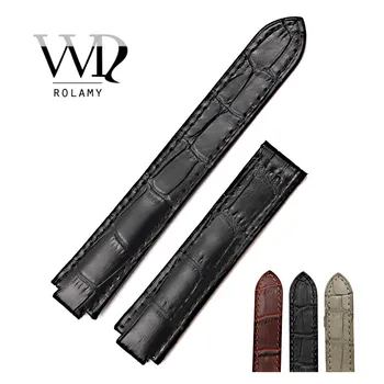 Rolamy 18mm 20mm Watch Band Real Leather Handmade Replacement Crocodile Grain Wrist Watchbands Strap Belt Accessories Wholesale
Rolamy 18mm 20mm Watch Band Real Leather Handmade Replacement Crocodile Grain Wrist Watchbands Strap Belt Accessories Wholesale
