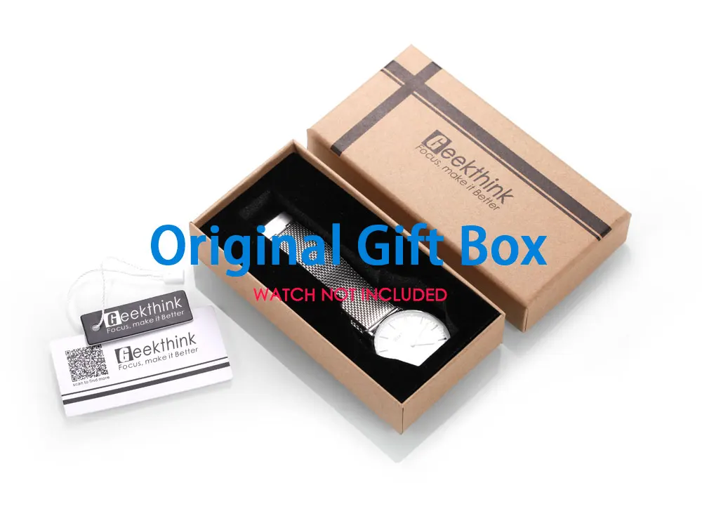 Extra Geekthink Original Carton Box Fee , Not included Watch ,not for selling , only used for making up the cost!!
Extra Geekthink Original Carton Box Fee , Not included Watch ,not for selling , only used for making up the cost!!