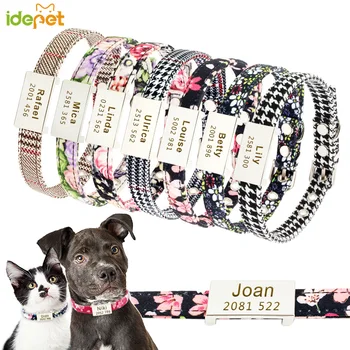 Cat Collar Personalized Nylon Pet ID Dog Tag Collar For Custom Puppy Cat Nameplate Kitty ID Collars Adjustable For Small Dogs
Cat Collar Personalized Nylon Pet ID Dog Tag Collar For Custom Puppy Cat Nameplate Kitty ID Collars Adjustable For Small Dogs