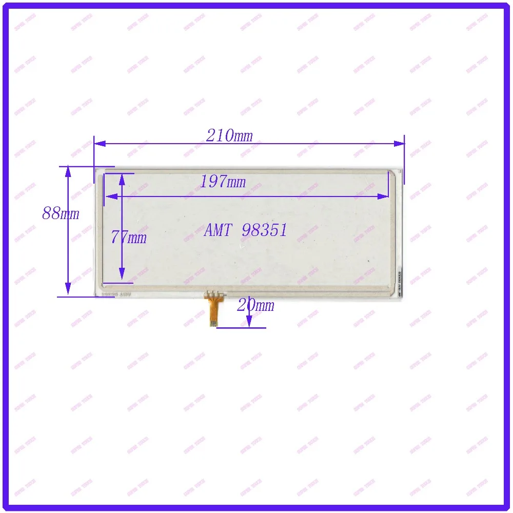 ZhiYuSun 210 мм * 88 мм AMT 98351 Сопротивление сенсорный экран sensor210 * 88 Сенсорное стекло Промышленный контроль специальный экран
ZhiYuSun 210 мм * 88 мм AMT 98351 Сопротивление сенсорный экран sensor210 * 88 Сенсорное стекло Промышленный контроль специальный экран