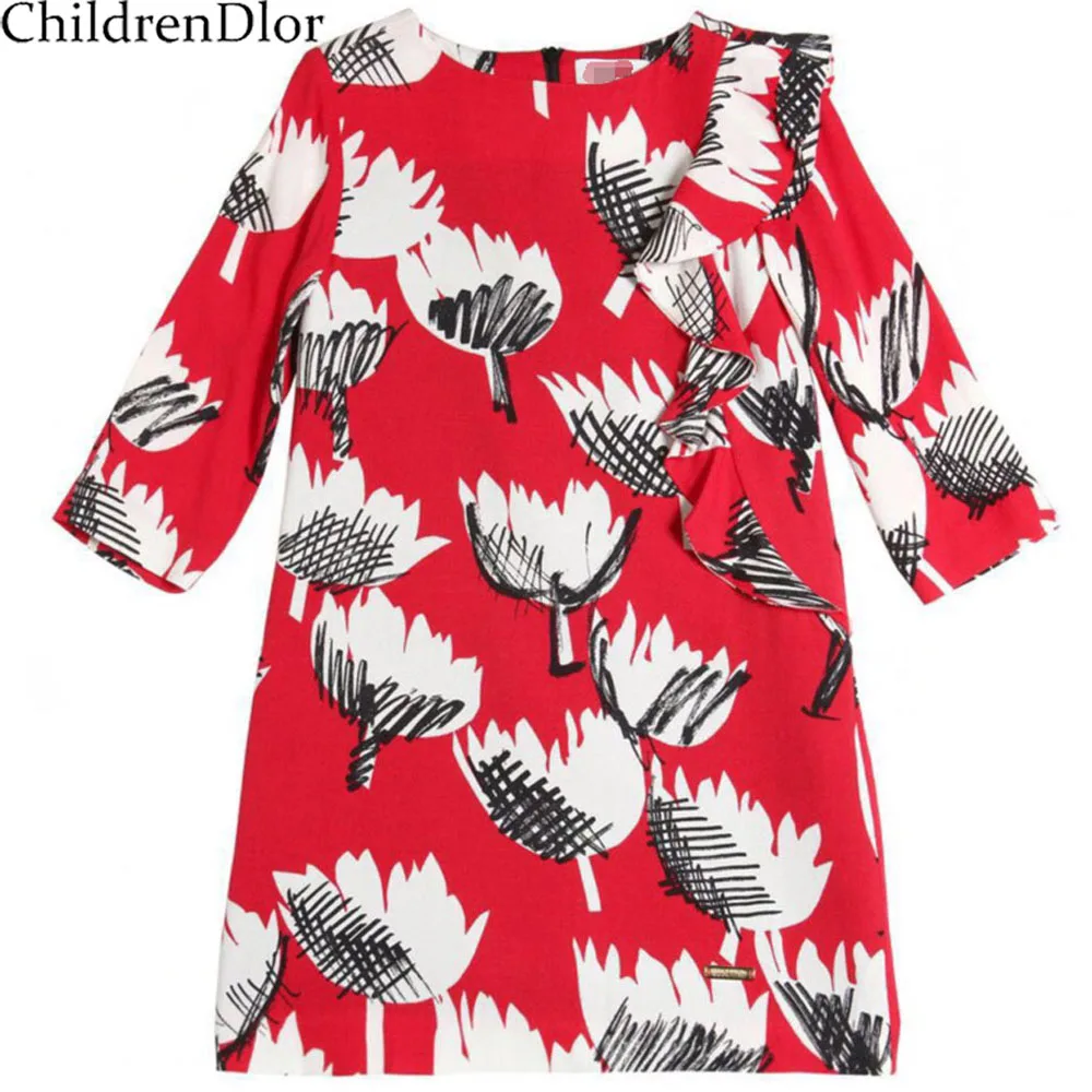 Kids Costume for Girls Dress with Abstract Floral Printed Long Sleeve Princess Dress Girl Novelty Girls Dresses Winter 2017
Kids Costume for Girls Dress with Abstract Floral Printed Long Sleeve Princess Dress Girl Novelty Girls Dresses Winter 2017