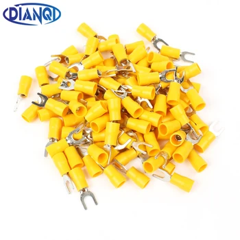 DIANQI SV5.5-5 Yellow Furcate Terminal Cable Wire Connector 100PCS Fork Type Insulated Wiring Terminals for AWG12-10 SV5-5 SV
DIANQI SV5.5-5 Yellow Furcate Terminal Cable Wire Connector 100PCS Fork Type Insulated Wiring Terminals for AWG12-10 SV5-5 SV