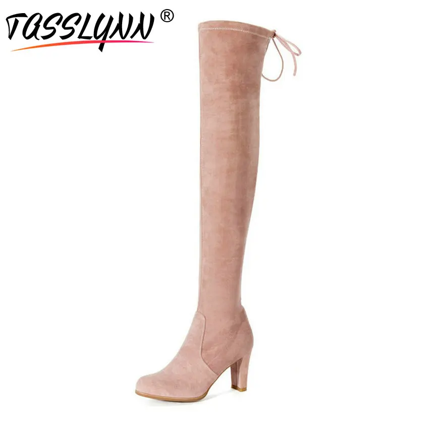 TASSLYNN 2018 Pointed Toe Women Boots Mixed Color Winter Shoes Women Over The Knee Boots Women Cow Suede Woman Shoes Size 34-39
TASSLYNN 2018 Pointed Toe Women Boots Mixed Color Winter Shoes Women Over The Knee Boots Women Cow Suede Woman Shoes Size 34-39