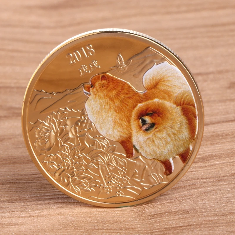2018 Dog New Year Commemorative Coin Gift Souvenir Decoration Golden Silver Puppy Drop ship
2018 Dog New Year Commemorative Coin Gift Souvenir Decoration Golden Silver Puppy Drop ship