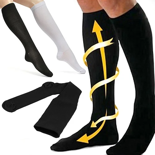 Men Women Leg Shaper Anti-Fatigue Knee High Stockings Nylon Compression Support Slimming Socks for Weight Loss
Men Women Leg Shaper Anti-Fatigue Knee High Stockings Nylon Compression Support Slimming Socks for Weight Loss