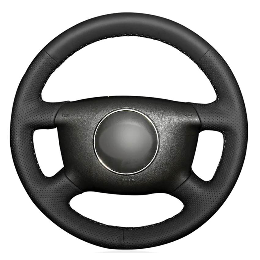 Black PU Faux Leather Hand-stitched Car Steering Wheel Cover for Audi A4 1998 A6 1999-2004 A8 A8 L 1998-2001 Allroad 2001
Black PU Faux Leather Hand-stitched Car Steering Wheel Cover for Audi A4 1998 A6 1999-2004 A8 A8 L 1998-2001 Allroad 2001