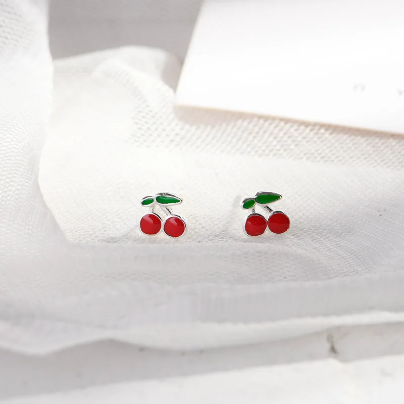 Lidavi 925 Silver Cherry Earrings Female Cute Sweet Red Dripping Fresh Red Small Earrings Simple Earrings For Women New VES6196
Lidavi 925 Silver Cherry Earrings Female Cute Sweet Red Dripping Fresh Red Small Earrings Simple Earrings For Women New VES6196