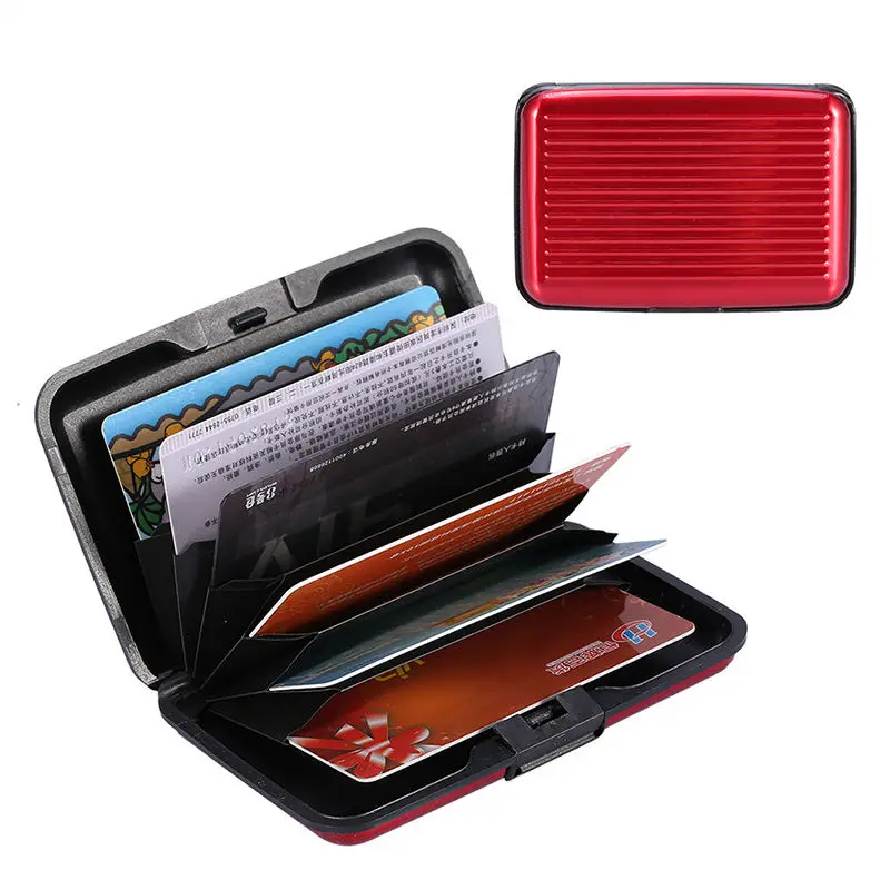 ISKYBOB New Aluminum Metal Wallet Business ID Credit Card Case Holder Anti RFID Scanning Card Holders for Men and Women
ISKYBOB New Aluminum Metal Wallet Business ID Credit Card Case Holder Anti RFID Scanning Card Holders for Men and Women