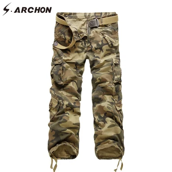 S.ARCHON Casual Camouflage Combat Tactical Cargo Pants Men Multi Pockets Breathable Windproof Cotton Camo Army Military Trousers
S.ARCHON Casual Camouflage Combat Tactical Cargo Pants Men Multi Pockets Breathable Windproof Cotton Camo Army Military Trousers