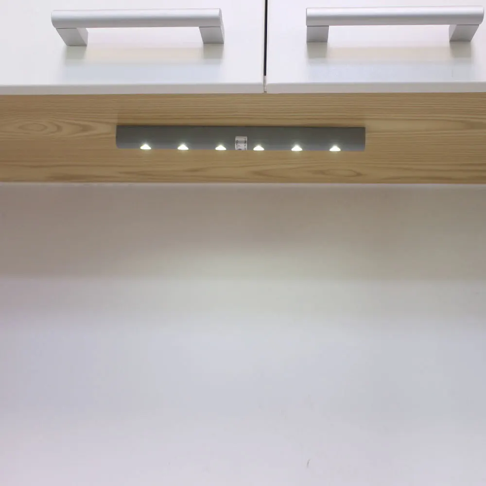 

1pcs grey ABS AAA battery vibration sensor led cabinet lights with touch sensor led lamps for wardrobe LED closet light drawer