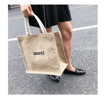 High Quality Women Linen Luxury Tote Large Capacity Straw Female Casual Shoulder Bag Lady Daily Handbag Fresh Beach Shopping Bag
High Quality Women Linen Luxury Tote Large Capacity Straw Female Casual Shoulder Bag Lady Daily Handbag Fresh Beach Shopping Bag