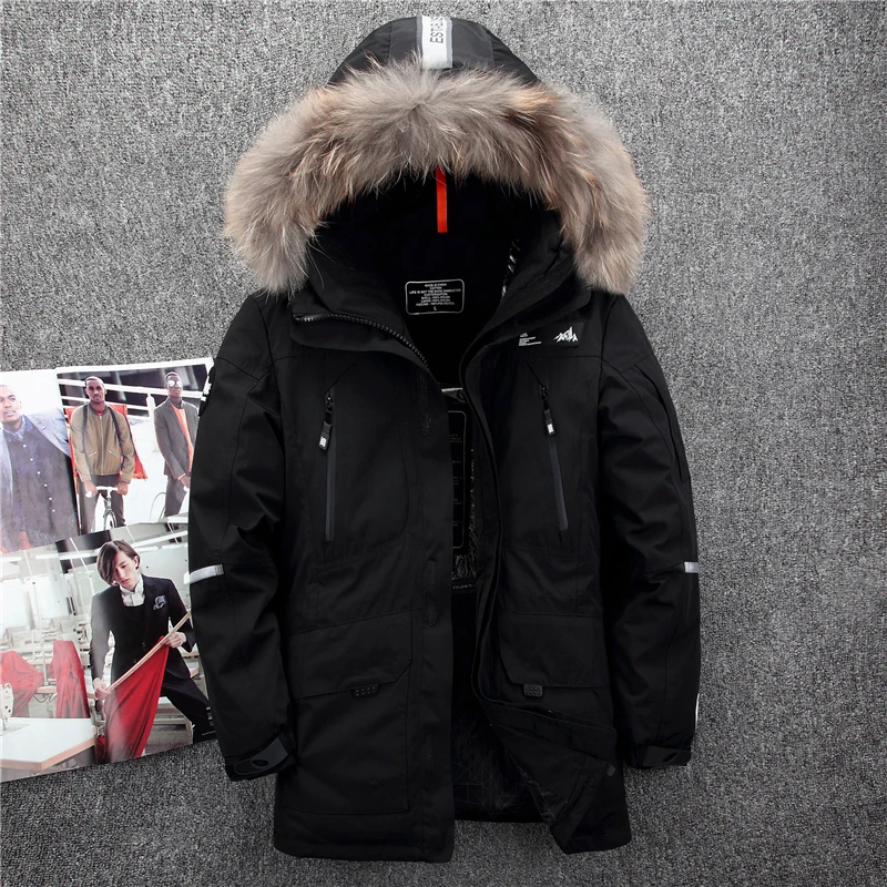 Thick Down Jacket 2018 Winter Duck Down Jacket with fur hood Removable Big Raccoon Fur Collar Coats For -40 degrees 3XL
Thick Down Jacket 2018 Winter Duck Down Jacket with fur hood Removable Big Raccoon Fur Collar Coats For -40 degrees 3XL