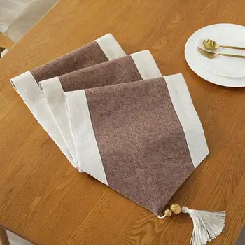 Concise Style Cotton Tassels Table Runner with Striped Pattern Chinese Classic Wedding Party Table Flag Table Decoration
Concise Style Cotton Tassels Table Runner with Striped Pattern Chinese Classic Wedding Party Table Flag Table Decoration