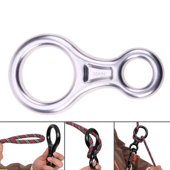 35KN Carabiner Outdoor Rock Climbing 8 Ring Climbing Outdoor EDC Equipment 8 Shape Mini Portable Metal Carabiner Ring forHiking 
35KN Carabiner Outdoor Rock Climbing 8 Ring Climbing Outdoor EDC Equipment 8 Shape Mini Portable Metal Carabiner Ring forHiking
