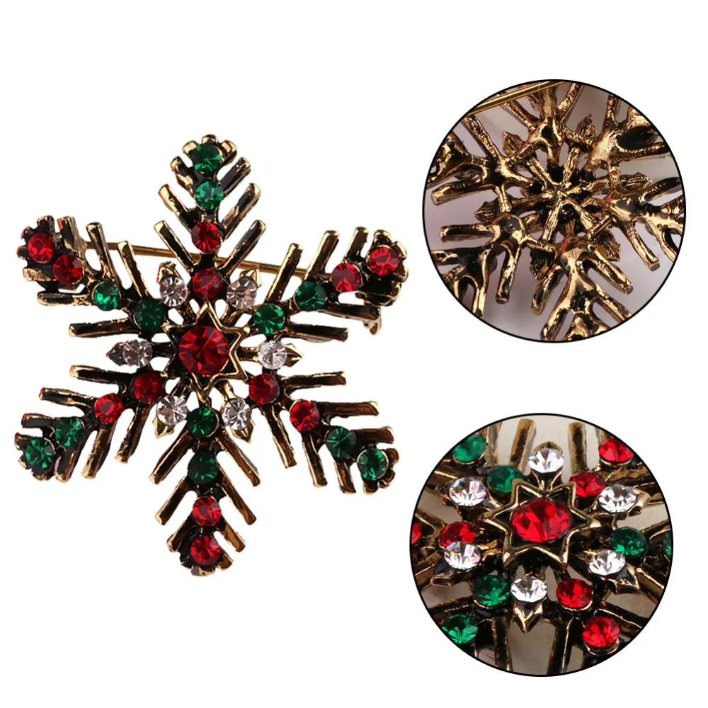 Vintage Snowflake Gifts Creative Brooch Vintage Color Crystal Brooches Pins For Wedding Party Gift
Vintage Snowflake Gifts Creative Brooch Vintage Color Crystal Brooches Pins For Wedding Party Gift