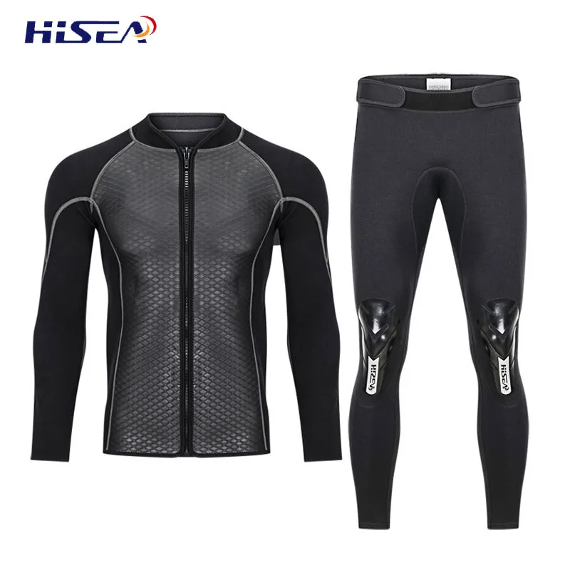 Hisea 2.5MM Neoprene Men Women Wetsuit 2 Piece Couple Diving Suit Top Pants Full Zipper Jacket for Spearfishing Surfing Swimming
Hisea 2.5MM Neoprene Men Women Wetsuit 2 Piece Couple Diving Suit Top Pants Full Zipper Jacket for Spearfishing Surfing Swimming