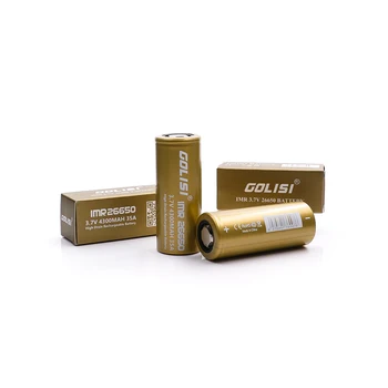 Golisi IMR 26650 4300mAh High-drain Battery 35A high continuous current applications fit for geekvape aegis 100W box mod
Golisi IMR 26650 4300mAh High-drain Battery 35A high continuous current applications fit for geekvape aegis 100W box mod