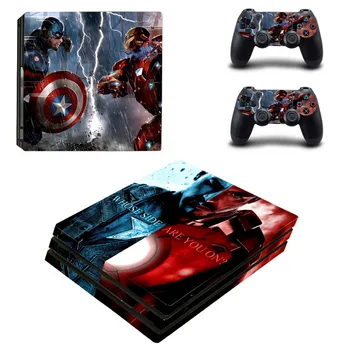 Captain America Iron Man Pattern PS4 pro Skin Sticker For Sony Playstation 4 Promotion Console & 2Pcs Controller Protection Film
Captain America Iron Man Pattern PS4 pro Skin Sticker For Sony Playstation 4 Promotion Console & 2Pcs Controller Protection Film