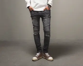 Light GRAY men Skinny Ripped Jeans Destroyed Holes Ripped Zipped Straight Denim Pants Party Streetwear Punk Hip Pop
Light GRAY men Skinny Ripped Jeans Destroyed Holes Ripped Zipped Straight Denim Pants Party Streetwear Punk Hip Pop