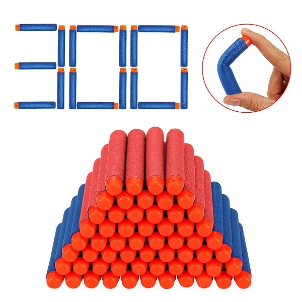 300 pcs for Nerf Bullets Soft Hollow Hole Head Refill Darts Toy Gun Bullets Blasters Xmas Kid Children Gift outdoor
300 pcs for Nerf Bullets Soft Hollow Hole Head Refill Darts Toy Gun Bullets Blasters Xmas Kid Children Gift outdoor