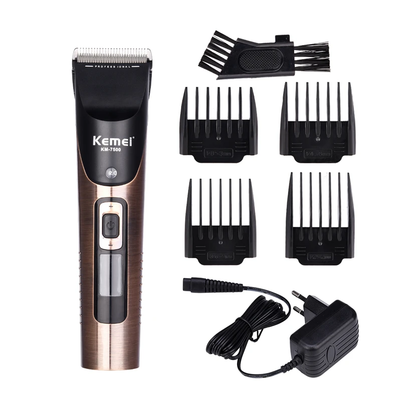 Kemei Rechargeable Professional Hair Cutter Electric Hair Trimmer LCD Display Hair Clipper Adjustable Haircut Trimmer Men
Kemei Rechargeable Professional Hair Cutter Electric Hair Trimmer LCD Display Hair Clipper Adjustable Haircut Trimmer Men