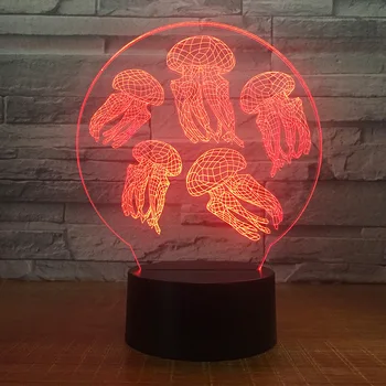 Usb jellyfish night light 7 colors 3d table lamp gift creative LED lights Night Light, Atmosphere Lighting, Home Party Decor
Usb jellyfish night light 7 colors 3d table lamp gift creative LED lights Night Light, Atmosphere Lighting, Home Party Decor