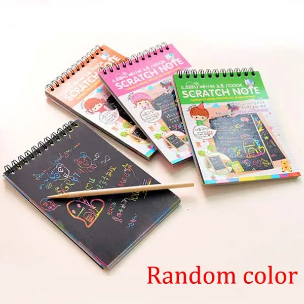 2018 New Kids Stationery Notebook Scratch Journal Wooden Stylus Scratch Paper Note Drawing Educational Toys
2018 New Kids Stationery Notebook Scratch Journal Wooden Stylus Scratch Paper Note Drawing Educational Toys