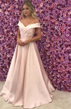 Light Pink Satin Long Prom Dresses Off The Shoulder A Line Floor Length Simple Evening Party Gowns 2019 Cheap Women Dress
Light Pink Satin Long Prom Dresses Off The Shoulder A Line Floor Length Simple Evening Party Gowns 2019 Cheap Women Dress