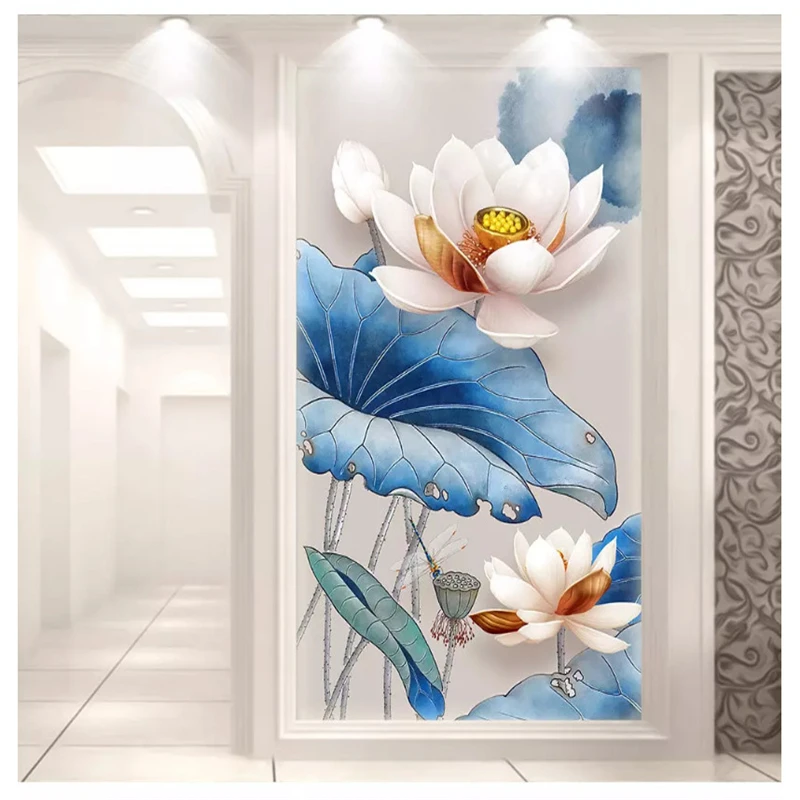 beibehang Formaldehyde-free classic wall paper embossed lotus vintage watercolor lotus leaf porch decorative painting wallpaper
beibehang Formaldehyde-free classic wall paper embossed lotus vintage watercolor lotus leaf porch decorative painting wallpaper