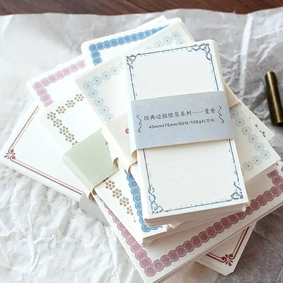 Creative Retro-Border Note Book DIY Handbook Material Memo Pad Collage Message Memorandum Stationery Note Paper
Creative Retro-Border Note Book DIY Handbook Material Memo Pad Collage Message Memorandum Stationery Note Paper