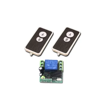 A B Key RF Wireless Remote Control Switch 2pcsTransmitter 12V 1CH Relay Switches with 1pcs Receiver Compatible with PT2622
A B Key RF Wireless Remote Control Switch 2pcsTransmitter 12V 1CH Relay Switches with 1pcs Receiver Compatible with PT2622