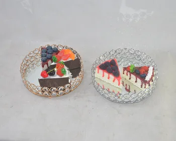 gold silver Wedding favor crystal tray home food storage holder Cake stand Dessert display plate for birthday party decoration
gold silver Wedding favor crystal tray home food storage holder Cake stand Dessert display plate for birthday party decoration
