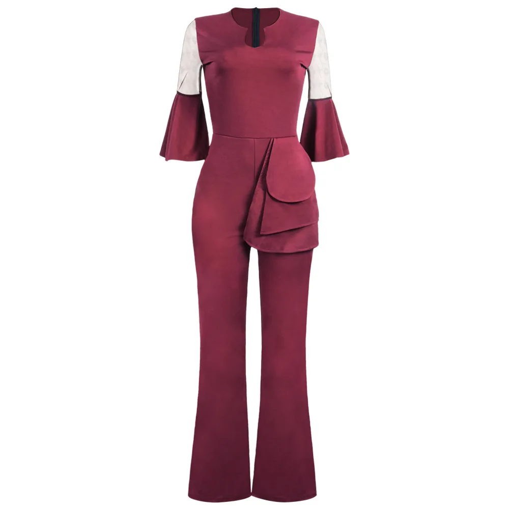 2019 Elegant Ruffle Spring Summer Ladies Office Work Wear Jumpsuit Women Sexy Jumpsuits Overalls Streetwear Wide Leg Rompers
2019 Elegant Ruffle Spring Summer Ladies Office Work Wear Jumpsuit Women Sexy Jumpsuits Overalls Streetwear Wide Leg Rompers