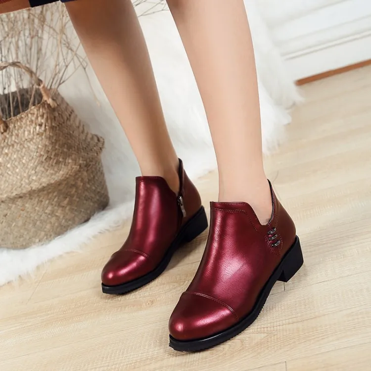 Big Size 11 12 13 14 15 16 17 Round-headed, thick-heeled, low-heeled metal decorative side zipper short-barrel fashion boots
Big Size 11 12 13 14 15 16 17 Round-headed, thick-heeled, low-heeled metal decorative side zipper short-barrel fashion boots