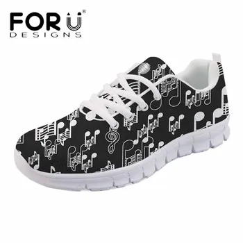 FORUDESIGNS Fashion Casual Flats Women's Cartoon Music Printed Comfortable Mesh Sneakers Ladies Lace Up Shoes Breathable Zapatos
FORUDESIGNS Fashion Casual Flats Women's Cartoon Music Printed Comfortable Mesh Sneakers Ladies Lace Up Shoes Breathable Zapatos