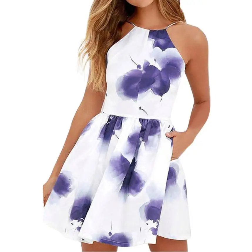 FEITONG Strap blackless short dress Women fashion floral printed summer dresses 2018 Beach sleeveless casual dress vestidos 0120
FEITONG Strap blackless short dress Women fashion floral printed summer dresses 2018 Beach sleeveless casual dress vestidos 0120