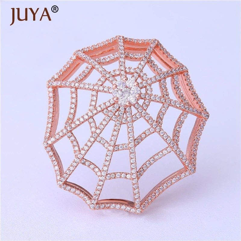 Luxury Cubic Zirconia Rhinestone Spider Web Pendant Connectors For DIY Multi Rows Pearl Necklaces Fittings Jewelry Accessories
Luxury Cubic Zirconia Rhinestone Spider Web Pendant Connectors For DIY Multi Rows Pearl Necklaces Fittings Jewelry Accessories