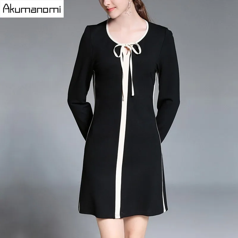 Autumn Winter Dress Lace Up Hollow Out Panelled O-neck Full Sleeve Women Clothes Spring A-line Dress Plus Size 5XL 4XL 3XL 2XL-L
Autumn Winter Dress Lace Up Hollow Out Panelled O-neck Full Sleeve Women Clothes Spring A-line Dress Plus Size 5XL 4XL 3XL 2XL-L