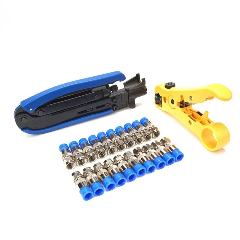 Multi-function Coaxial Cable Stripper Set F Head Crimping Pliers Mini Wire Stripper Combination Tool
Multi-function Coaxial Cable Stripper Set F Head Crimping Pliers Mini Wire Stripper Combination Tool