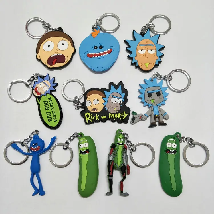 Rick and Morty Key Chains Action Figure Collection Toy Q vision keyring pendan Rick and Morty Bobble Head Q Edition Keychain
Rick and Morty Key Chains Action Figure Collection Toy Q vision keyring pendan Rick and Morty Bobble Head Q Edition Keychain