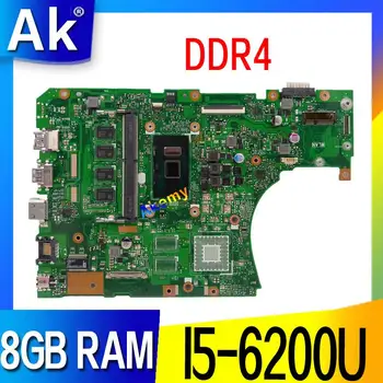 DDR4 X556UAM laptop motherboard For Asus X556U X556UV X556UQ X556UQK mainboard Test original motherboard DDR4 8GB RAM I5-6200U
DDR4 X556UAM laptop motherboard For Asus X556U X556UV X556UQ X556UQK mainboard Test original motherboard DDR4 8GB RAM I5-6200U