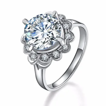 Wonderful Design 4Ct Synthetic Diamant Ring for Women 925 Sterling Silver Wedding Ring Semi Mounting Luxury Jewelry
Wonderful Design 4Ct Synthetic Diamant Ring for Women 925 Sterling Silver Wedding Ring Semi Mounting Luxury Jewelry