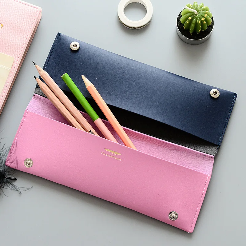 Pencil Case High Quality PU Leather Two Layers Pen Case School Supplies Stationery Gift Pencilcase Girls Cosmetic Bag S19081
Pencil Case High Quality PU Leather Two Layers Pen Case School Supplies Stationery Gift Pencilcase Girls Cosmetic Bag S19081
