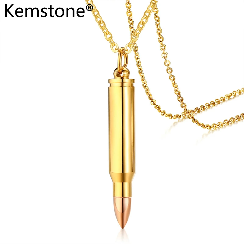 Kemstone Classic Gold/Rose Gold Color Military Fan Bullet Men Pendant Necklace Jewelry Gift
Kemstone Classic Gold/Rose Gold Color Military Fan Bullet Men Pendant Necklace Jewelry Gift