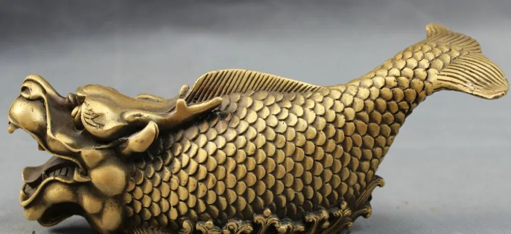 JP S0610 8" Chinese Bronze Buddhism FengShui Wealth Dragon Fish Head Statue Sculpture Discount 35%
JP S0610 8" Chinese Bronze Buddhism FengShui Wealth Dragon Fish Head Statue Sculpture Discount 35%