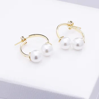 S925 Silver Earrings Female Korean Style Simple Beaded Pearl Sweet Temperament Short Ear Jewelry
S925 Silver Earrings Female Korean Style Simple Beaded Pearl Sweet Temperament Short Ear Jewelry