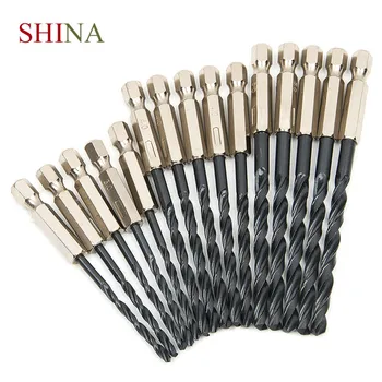 Shina HSS 15PCS Steel Titanium Coated Bit Set 3mm 4mm 5mm Hex Shank Twist Set Hole Opener Tool Straight Shank Hole Sow
Shina HSS 15PCS Steel Titanium Coated Bit Set 3mm 4mm 5mm Hex Shank Twist Set Hole Opener Tool Straight Shank Hole Sow