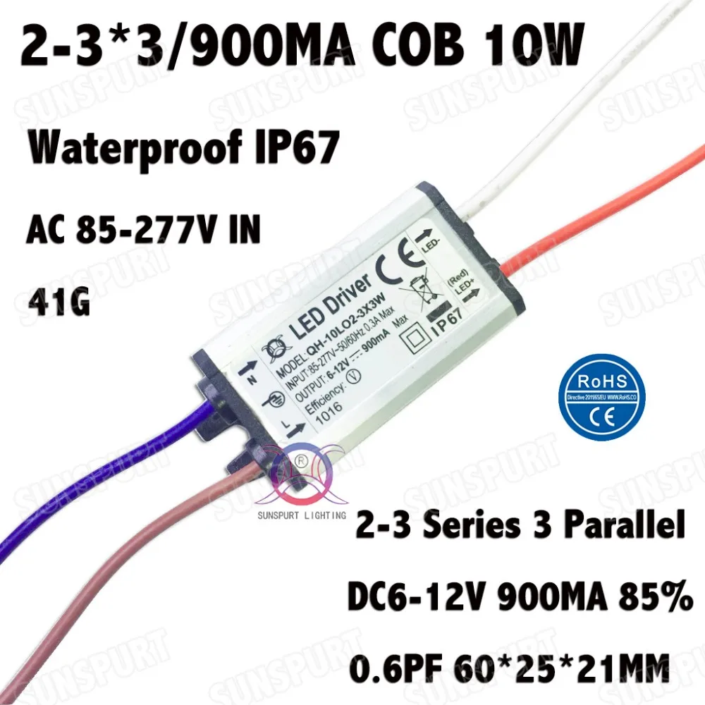 5 шт. Водонепроницаемый 10 Вт AC85-277V светодиодный драйвер 2-3x3 900mA DC6-12V Светодиодный источник питания постоянного тока для потолочной лампы Бесплатная доставка
5 шт. Водонепроницаемый 10 Вт AC85-277V светодиодный драйвер 2-3x3 900mA DC6-12V Светодиодный источник питания постоянного тока для потолочной лампы Бесплатная доставка