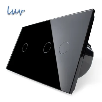 

Livolo EU type switch Luxury Crystal Glass Panel,Touch Switch, Wall Light Switch,VL-C701-12/VL-C702-12