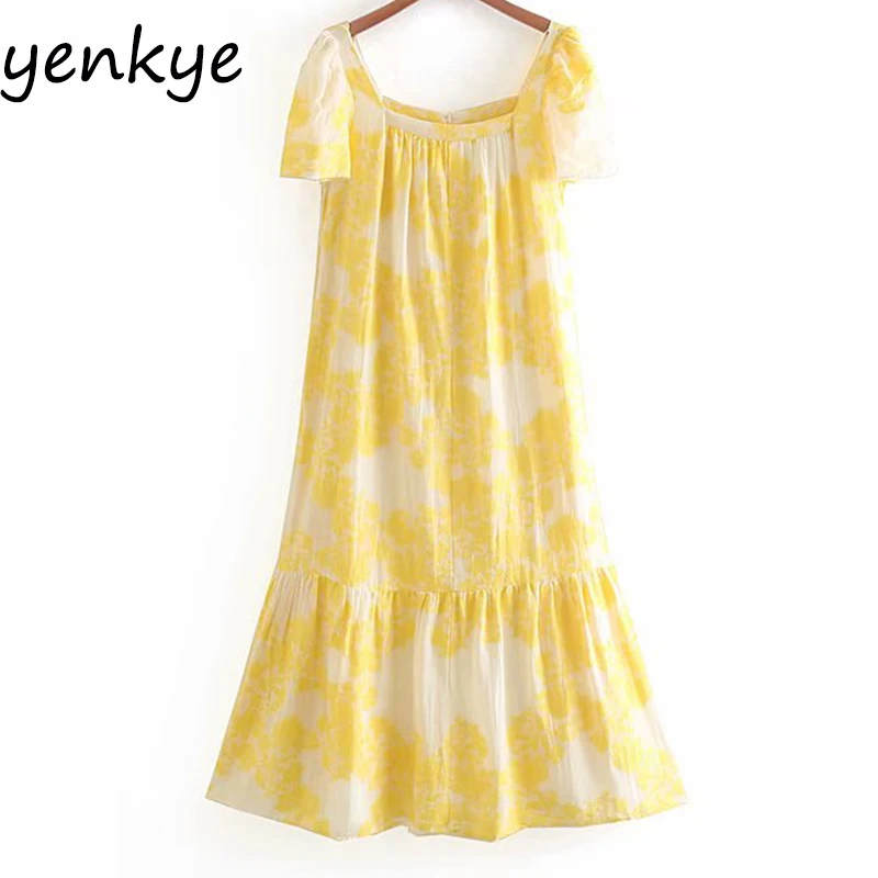 2019 Women Floral Print Casual Summer Dress Female Square Neck Short Sleeve High Waist A-line Midi Dress CCWM9243
2019 Women Floral Print Casual Summer Dress Female Square Neck Short Sleeve High Waist A-line Midi Dress CCWM9243